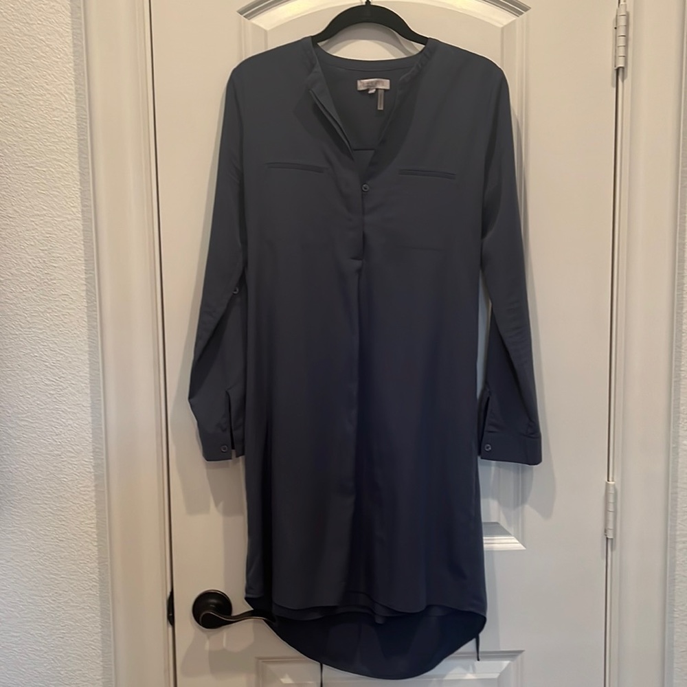 1. State blue dress